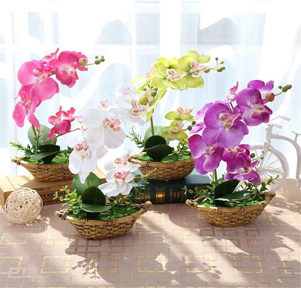 Artificial Flowers Flocked Bundle for Home Wedding Decor