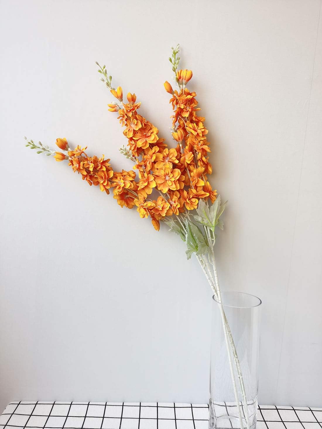3pcs Artificial Delphinium Flowers for Home Wedding Decoration