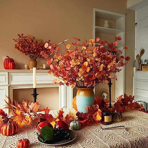 Annas Whimsy 8 Pcs Artificial Fall Plants and Flowers