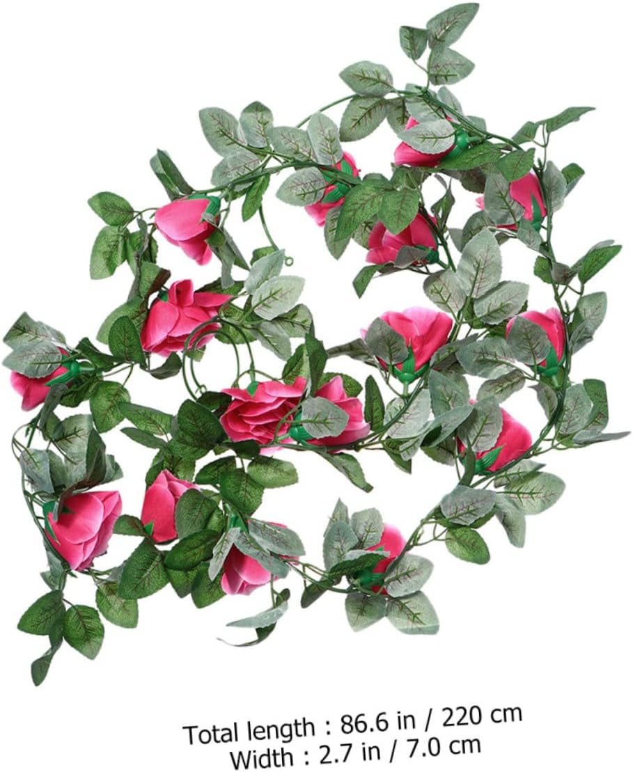 2pcs Artificial Rose Hanging Decor for Valentines Day