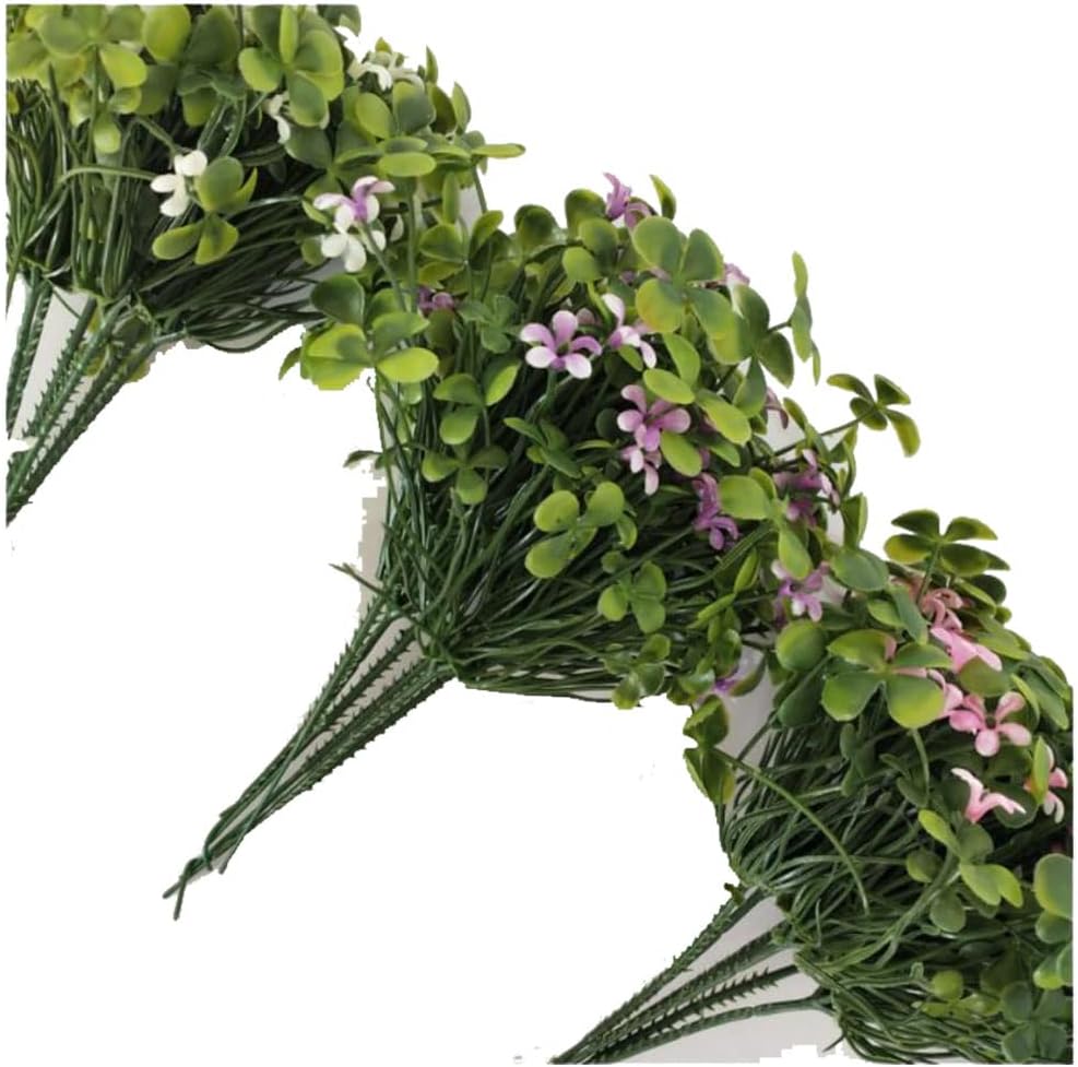 Artificial Clover Bushes 3PCS Pink Home Decor