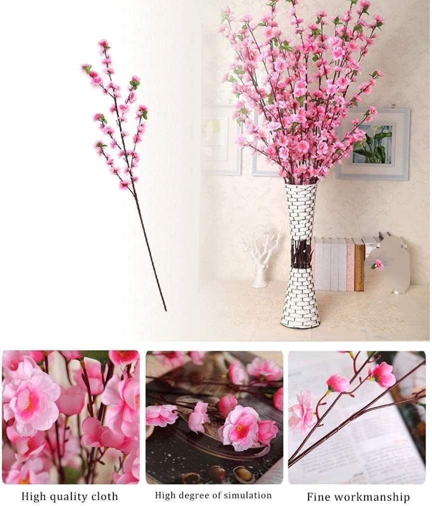 Peach Flower Artificial Bouquet for Home Decor