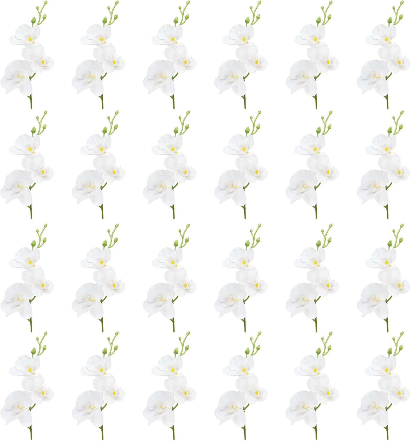 Lardux 24 Pcs Artificial Flowers for Floating Candles Wedding Centerpieces