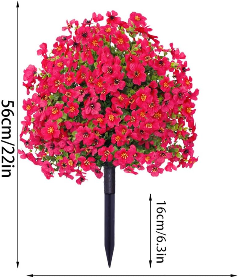 Curtainboro Artificial Violet Topiary Ball Trees