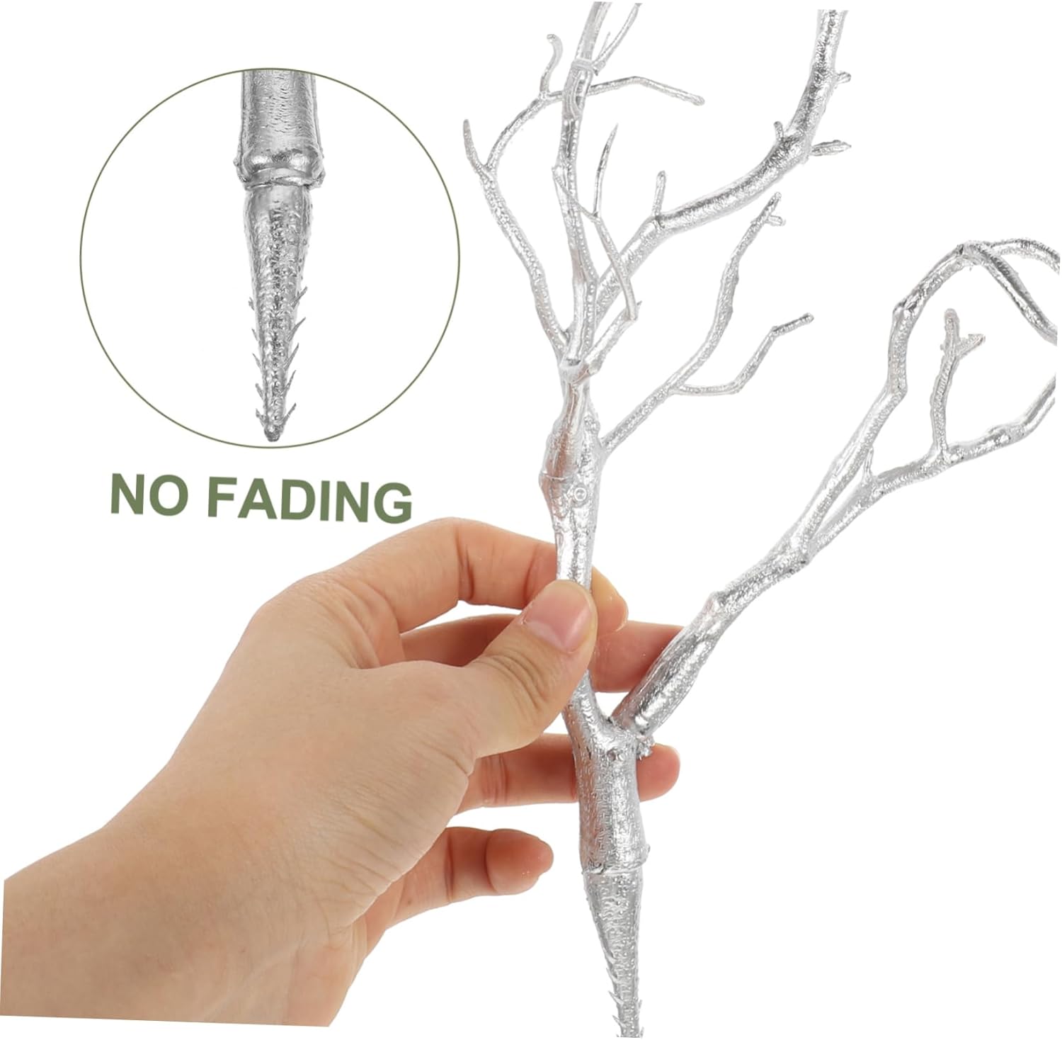 6pcs Simulated Silver Twigs Fall Farmhouse Decor Vase Filler