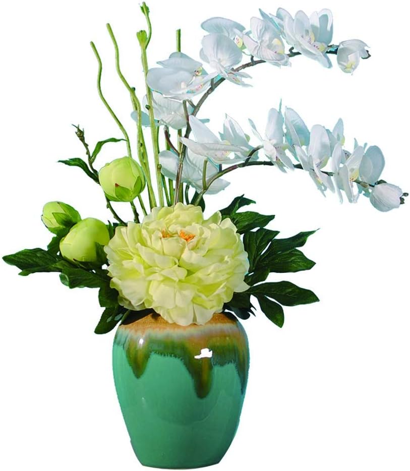 Artificial Phalaenopsis Peony Bonsai Bouquet Decor