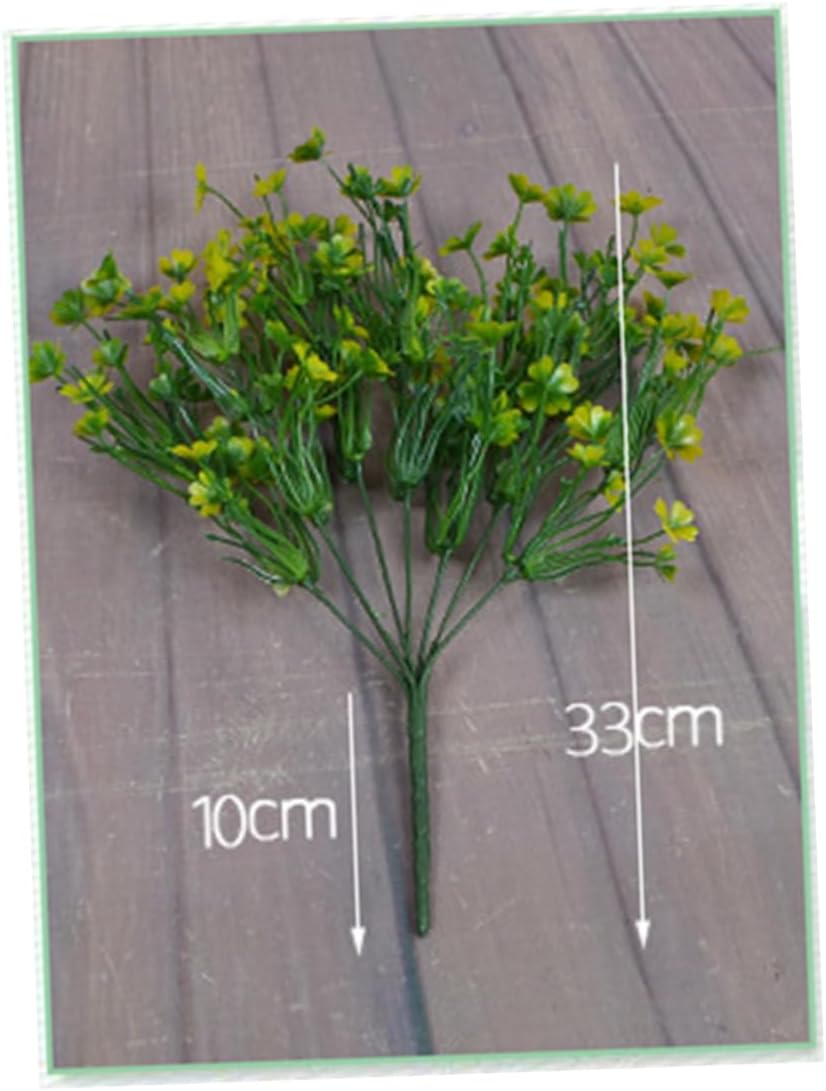5 Pcs Artificial Shamrock Plants Four Leaf Decor