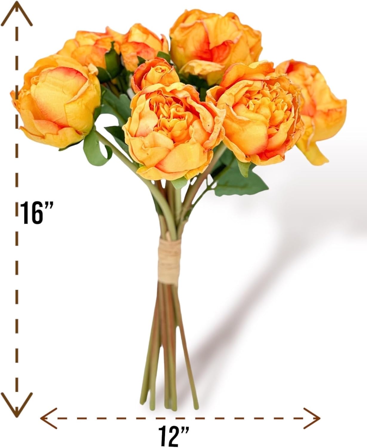 Welcome Logo Flowers 10 Stems Cream Artificial Wedding Decor