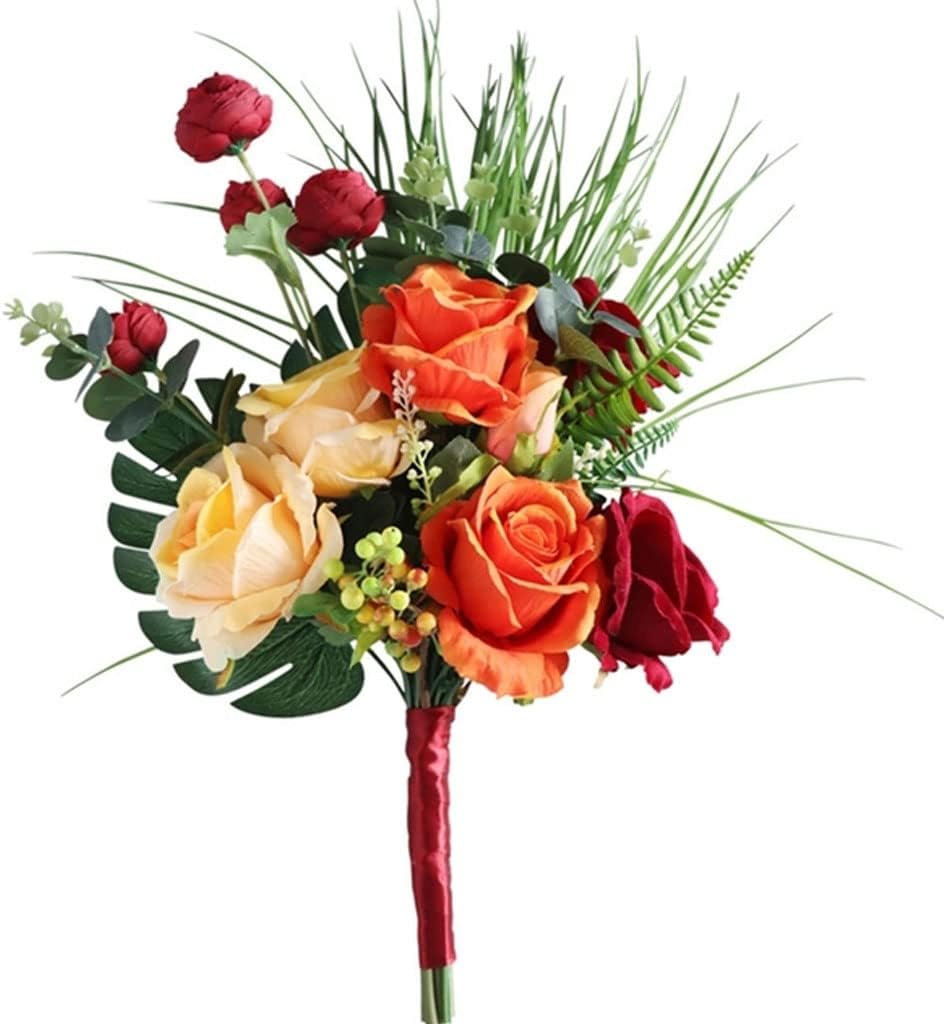Artificial Flowers Bouquet Silk Rose Hydrangea Decor