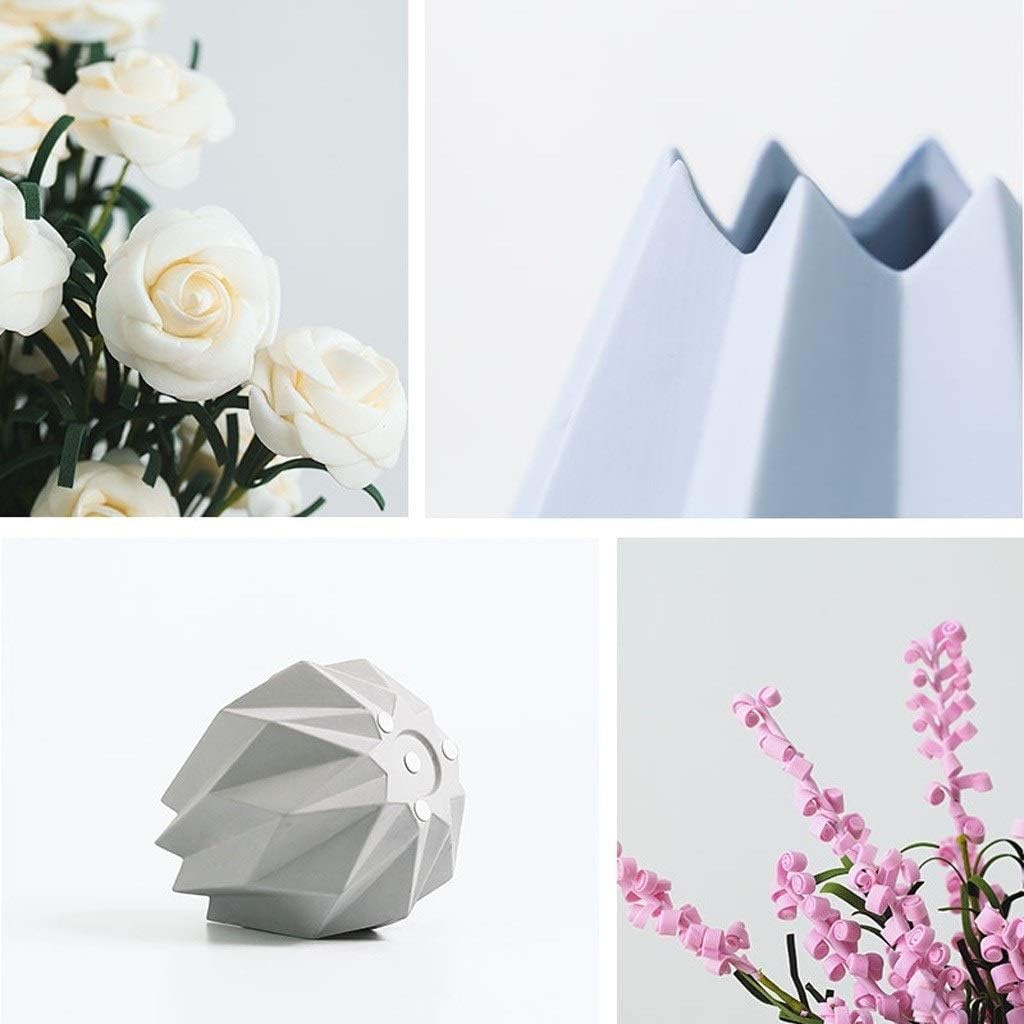 Realistic Artificial Flowers with Ceramic Vase Set