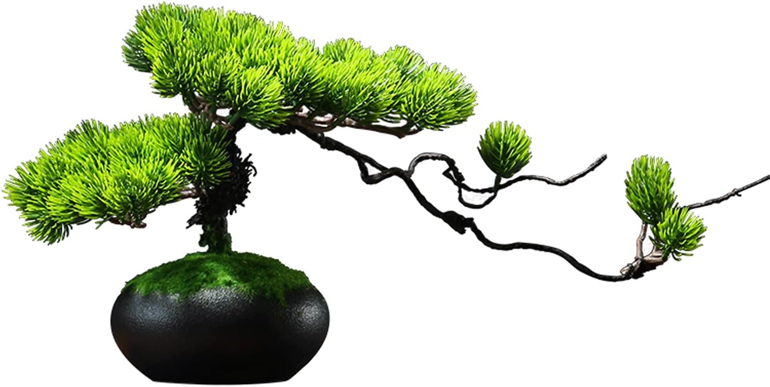 Artificial Pine Bonsai Tree - 8 Inch Decorative Display