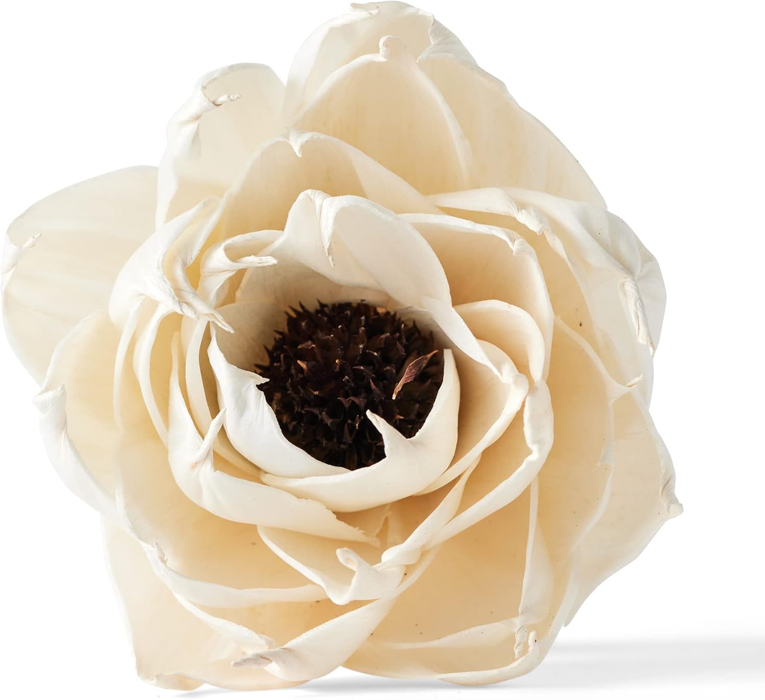 Oh Youre Lovely Wood Flower with Thistle Center 3 Inches