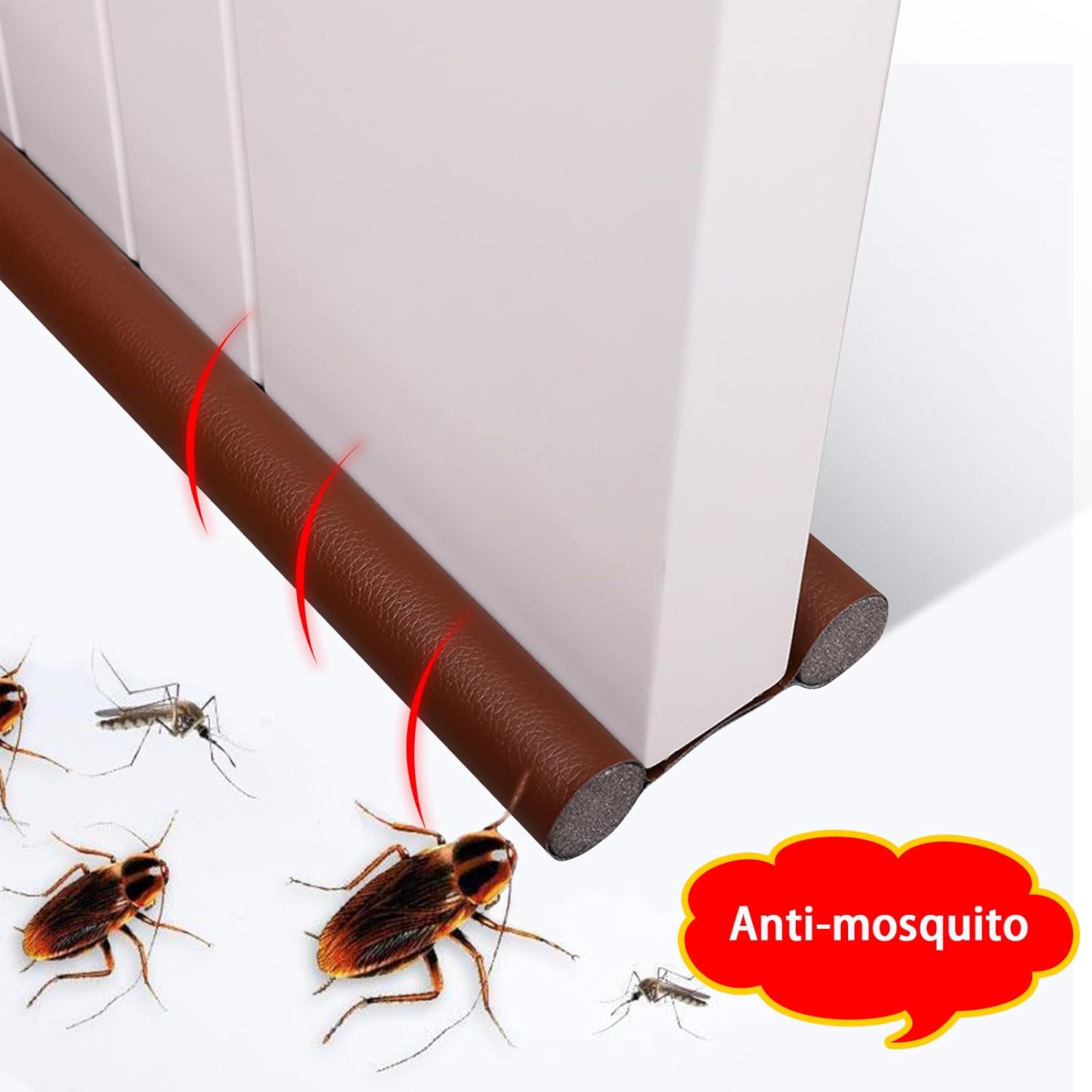 Double-sided Door Draft Stopper for Noise and Wind Blockage