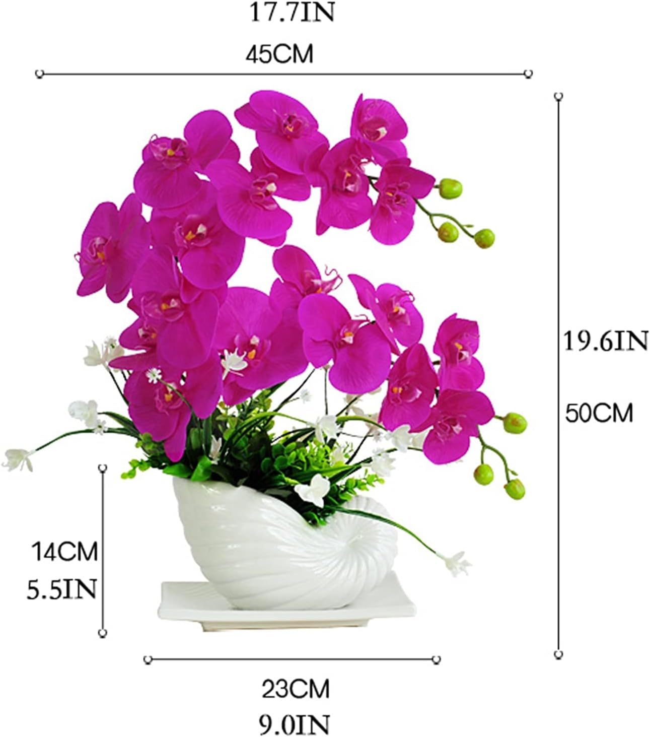 Artificial Orchid Potted Plants for Home and Office