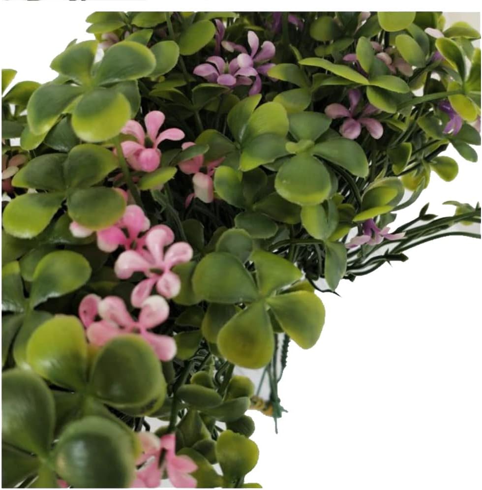 Artificial Clover Bushes 3PCS Pink Home Decor