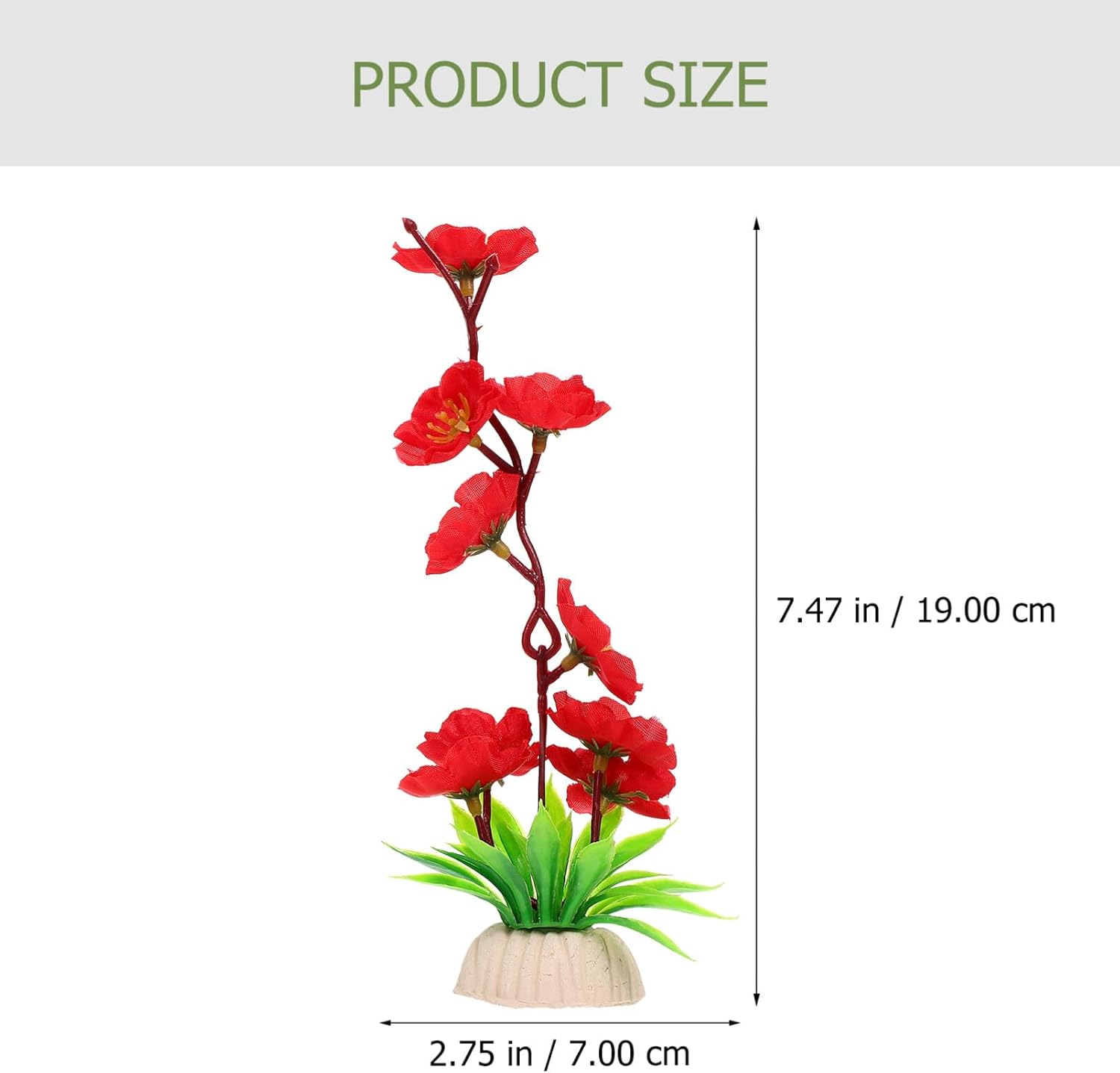 HOMSFOU 2Pcs Artificial Flower Sushi Plate Decoration