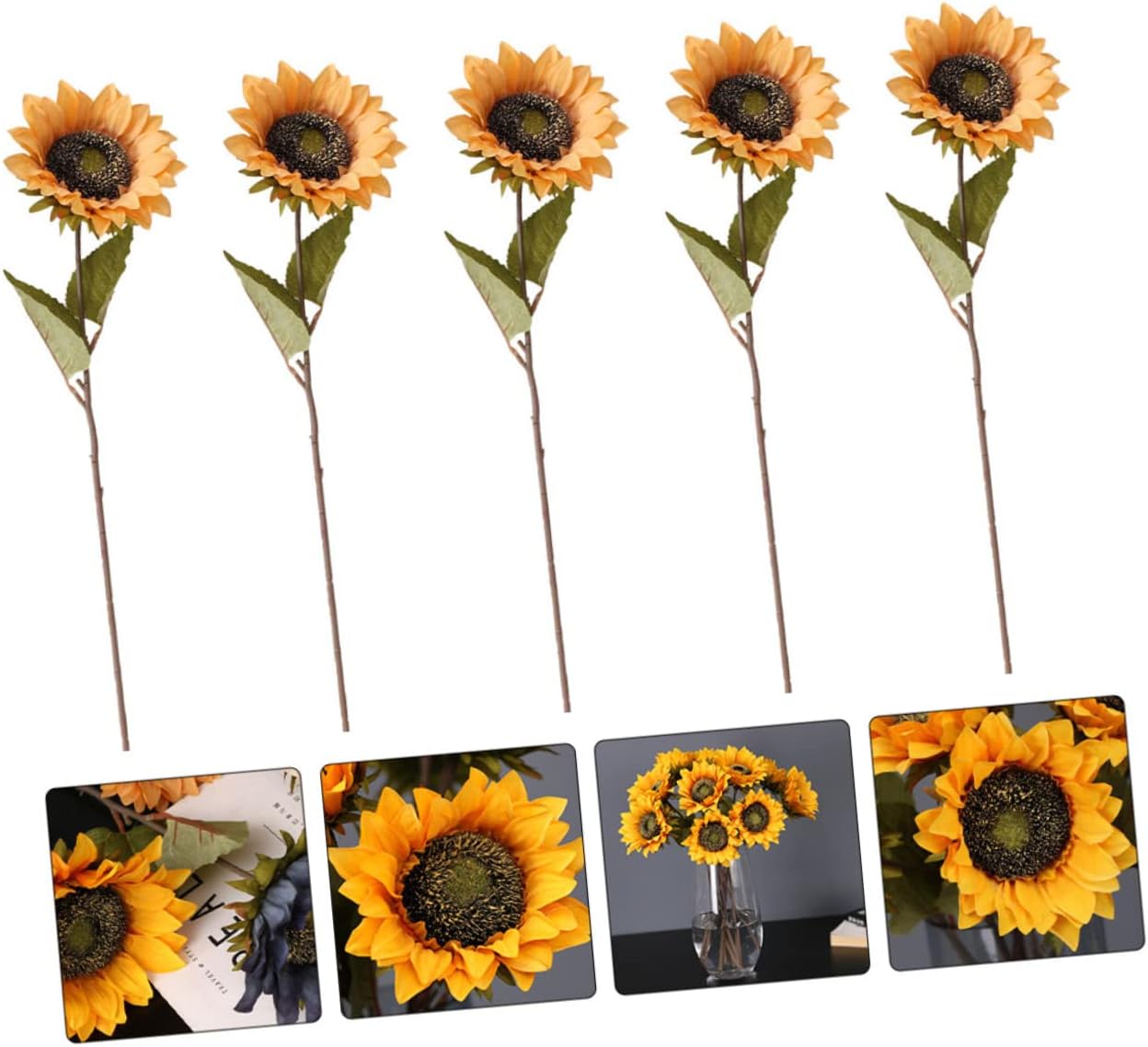 10 Pcs Artificial Sunflower Centerpiece Table Decor