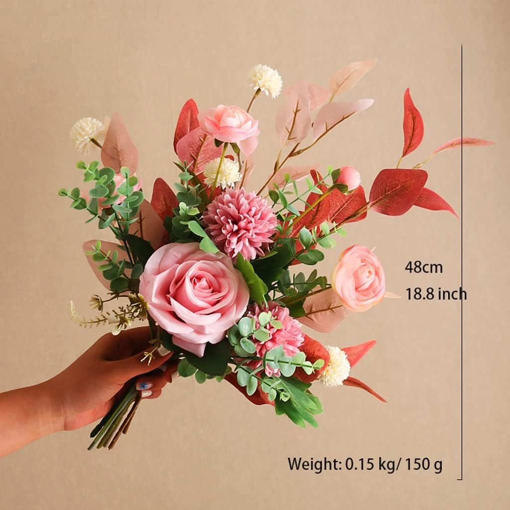 Fake Flowers Artificial Flowers with Vase for Home Decor