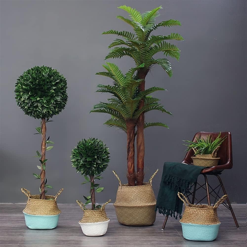291 Inch Artificial Boxwood Topiary Tree in Black Plastic Pot
