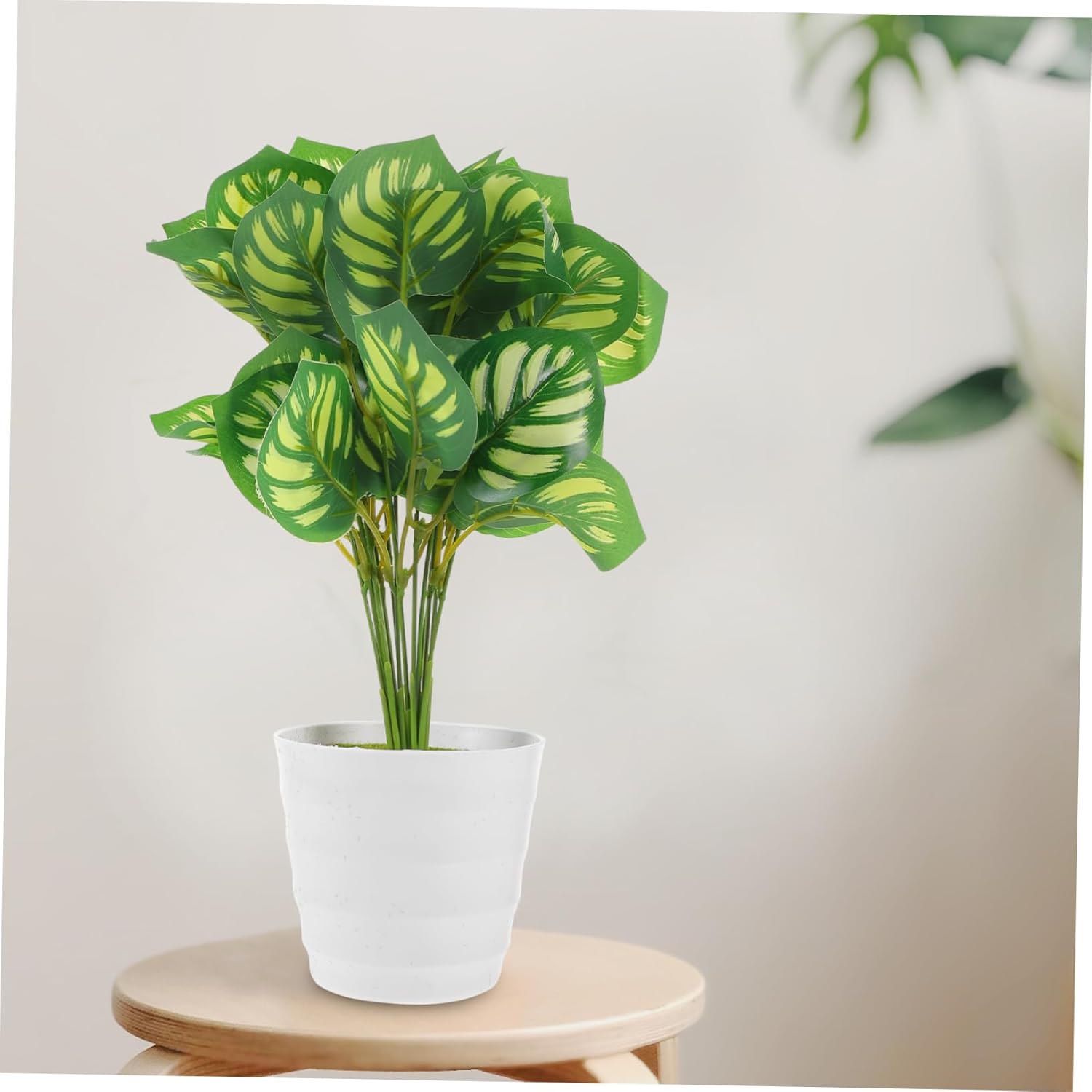 Fake Watermelon Leaf Bonsai Plant for Home Decor