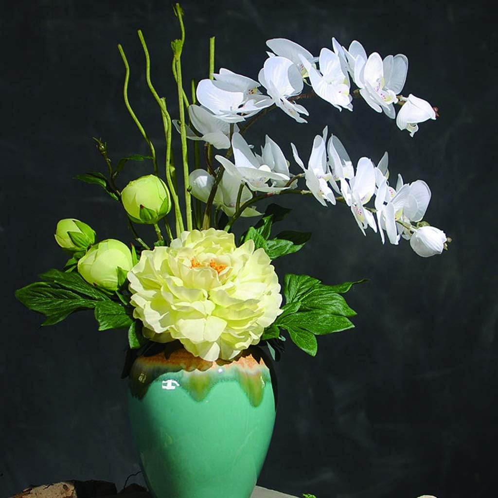 Artificial Phalaenopsis Peony Bonsai Bouquet Decor