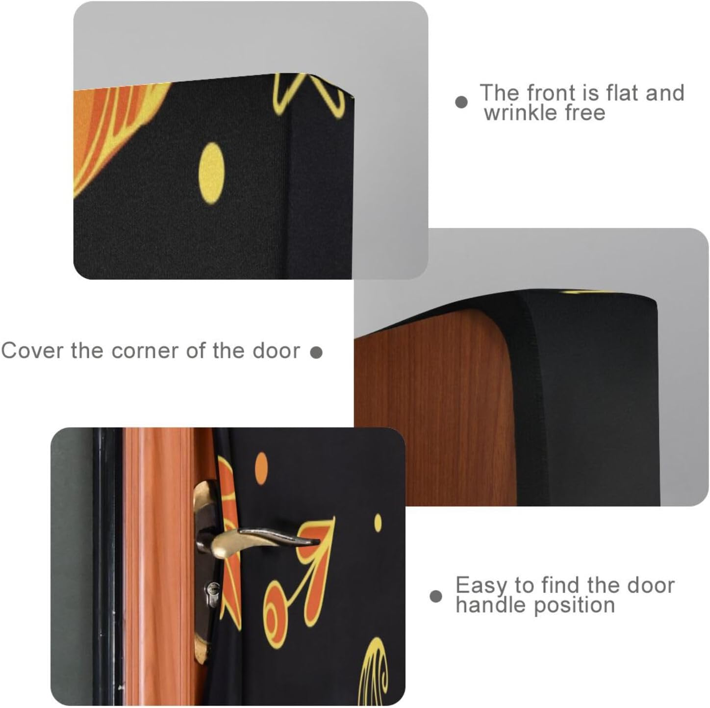 Susiyo Halloween Pumpkin Door Cover 32x79 in