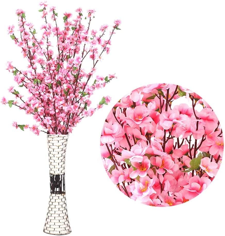 Peach Flower Artificial Bouquet for Home Decor