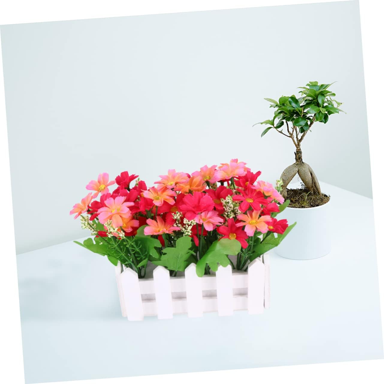 Lifelike Artificial Daisy Flower Vase for Home Decor