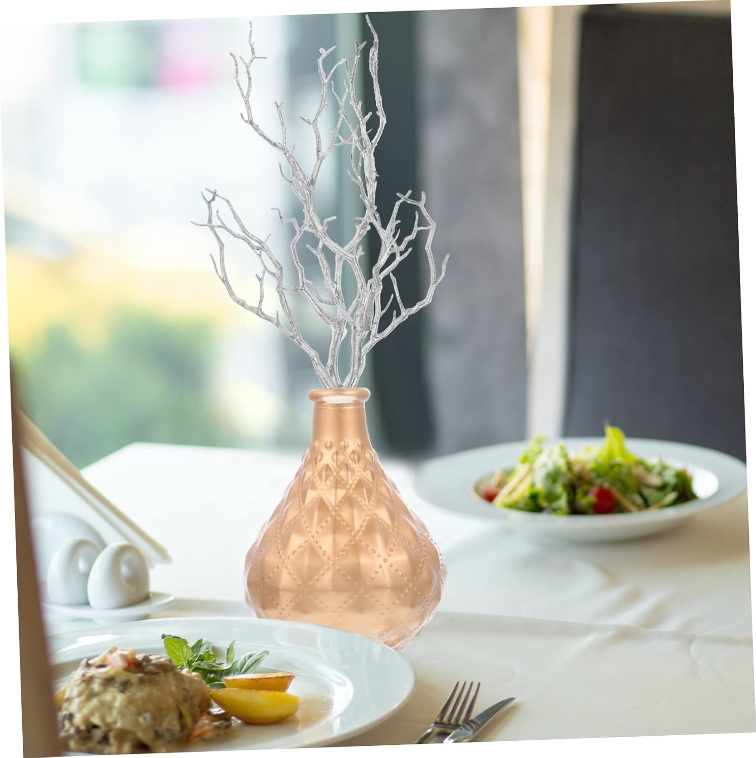 6pcs Simulated Silver Twigs Fall Farmhouse Decor Vase Filler