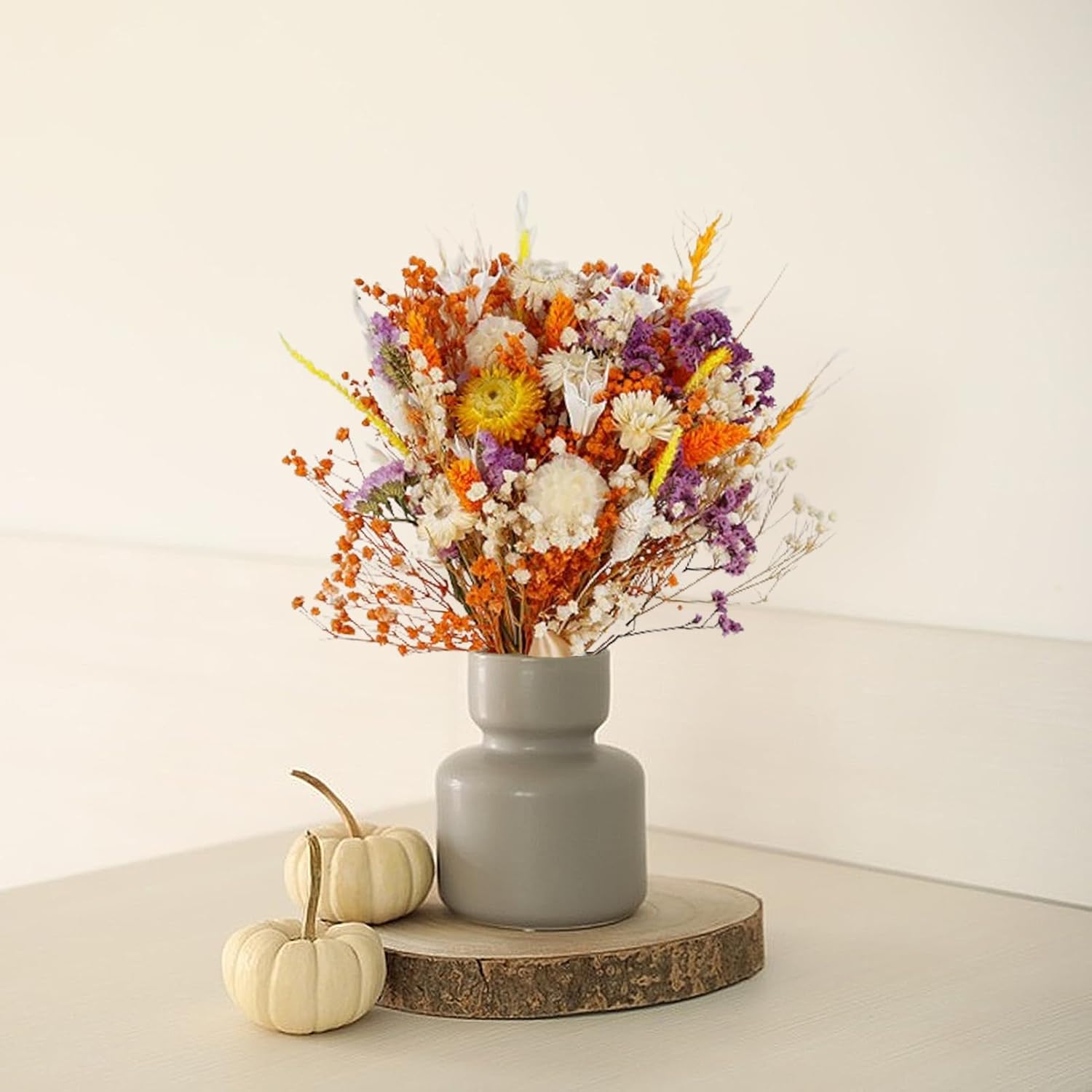 Fall Dried Flower Bouquet Artificial Mixed Foliage Wedding Centerpiece