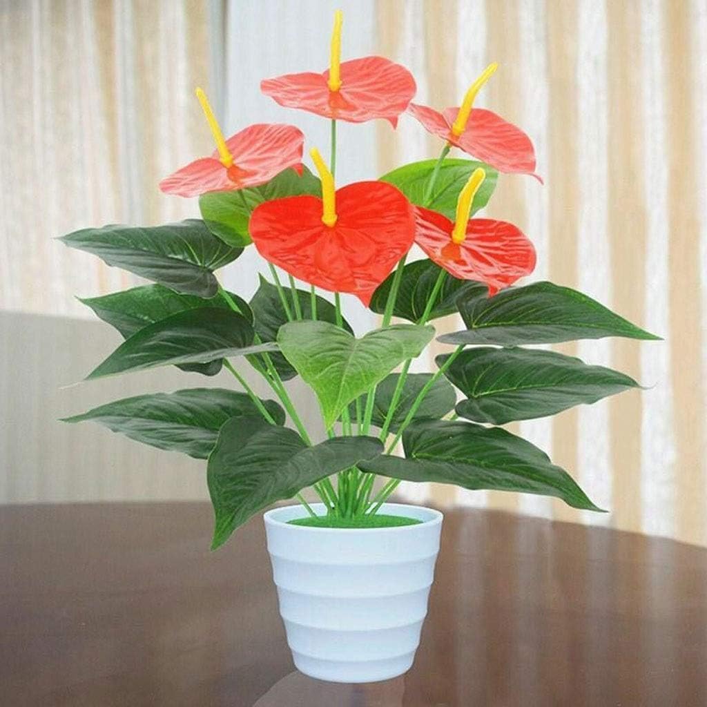 Vivid Artificial Green Plant with Decorative Pot for Home