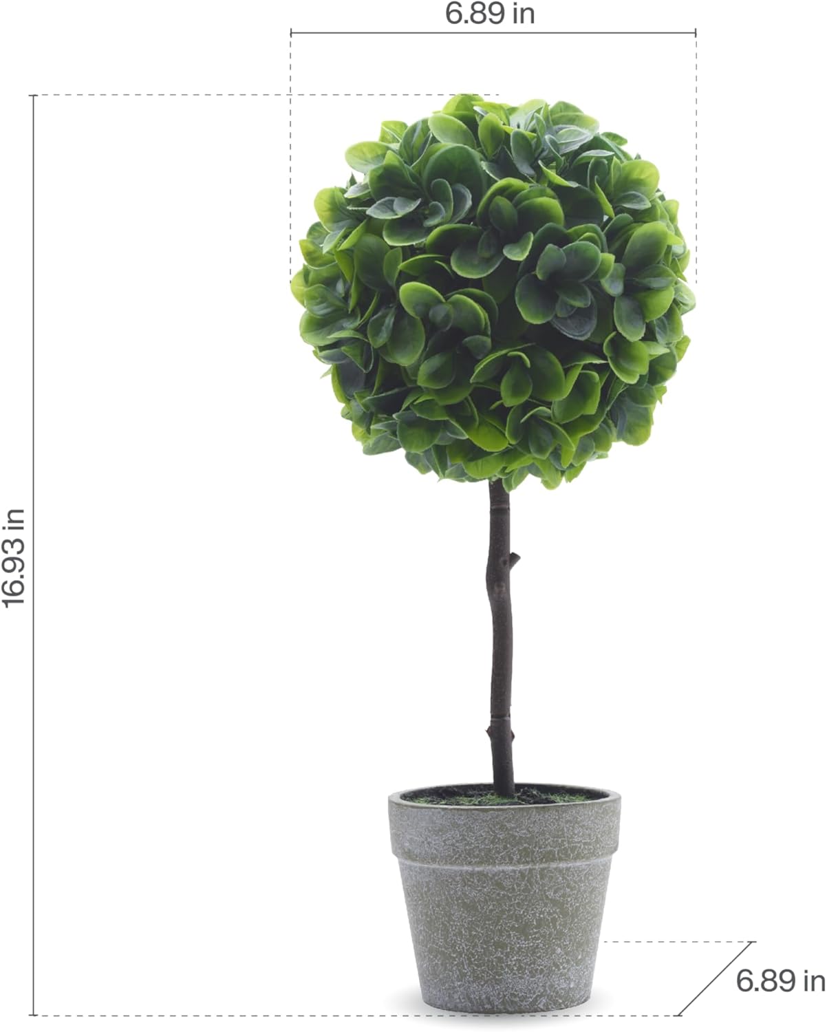 Elements Artificial Boxwood Topiary 17 Inch