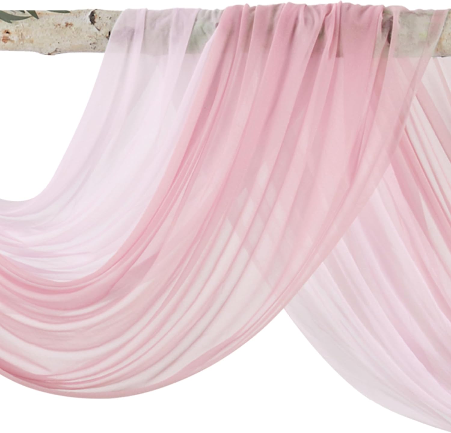 Dusty Rose Wedding Arch Flowers with Drape Kit Pack of 4
