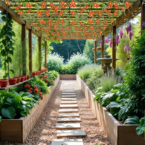 2 Pcs Wildflower Garland for Spring and Summer Decor