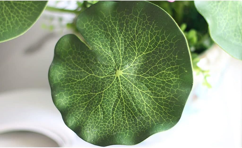 Artificial Lotus Flowers with Ceramic Vase