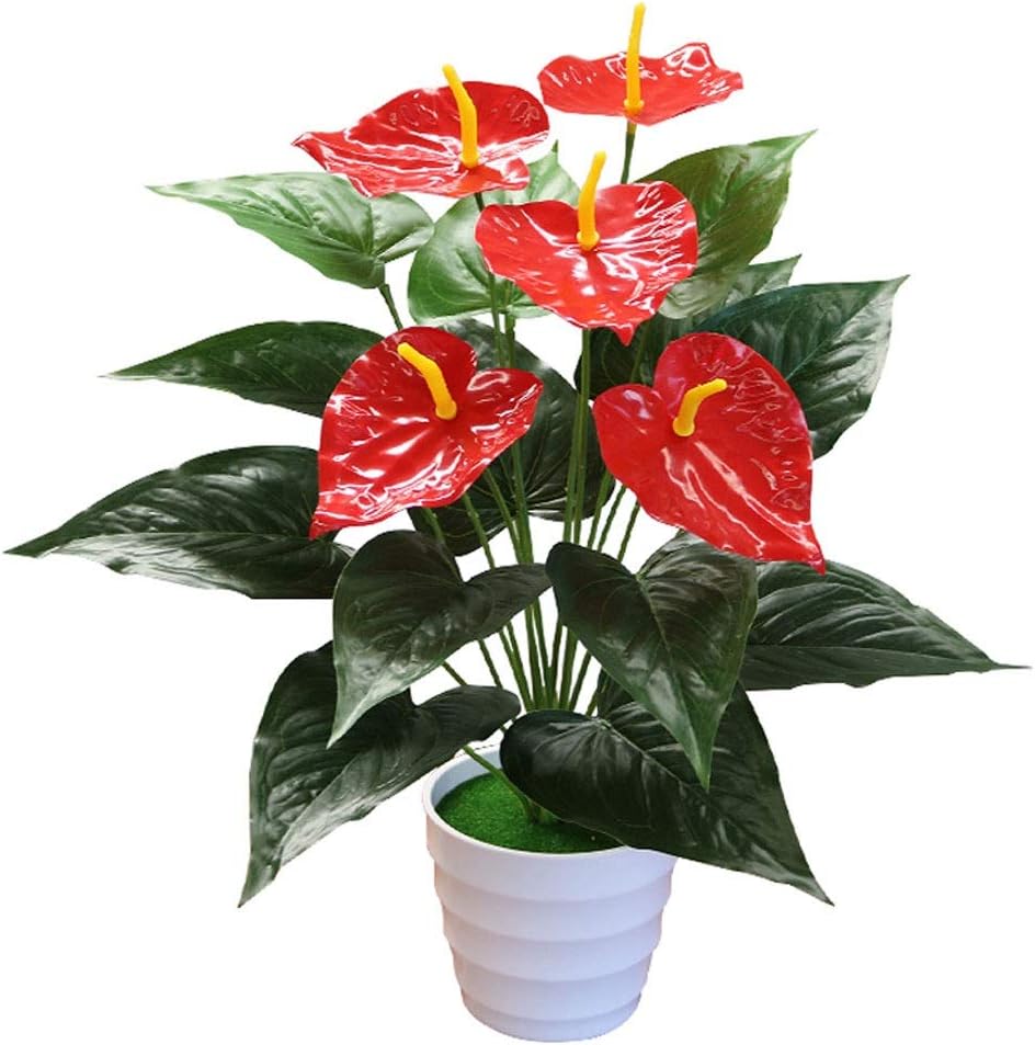 Vivid Artificial Green Plant with Decorative Pot for Home