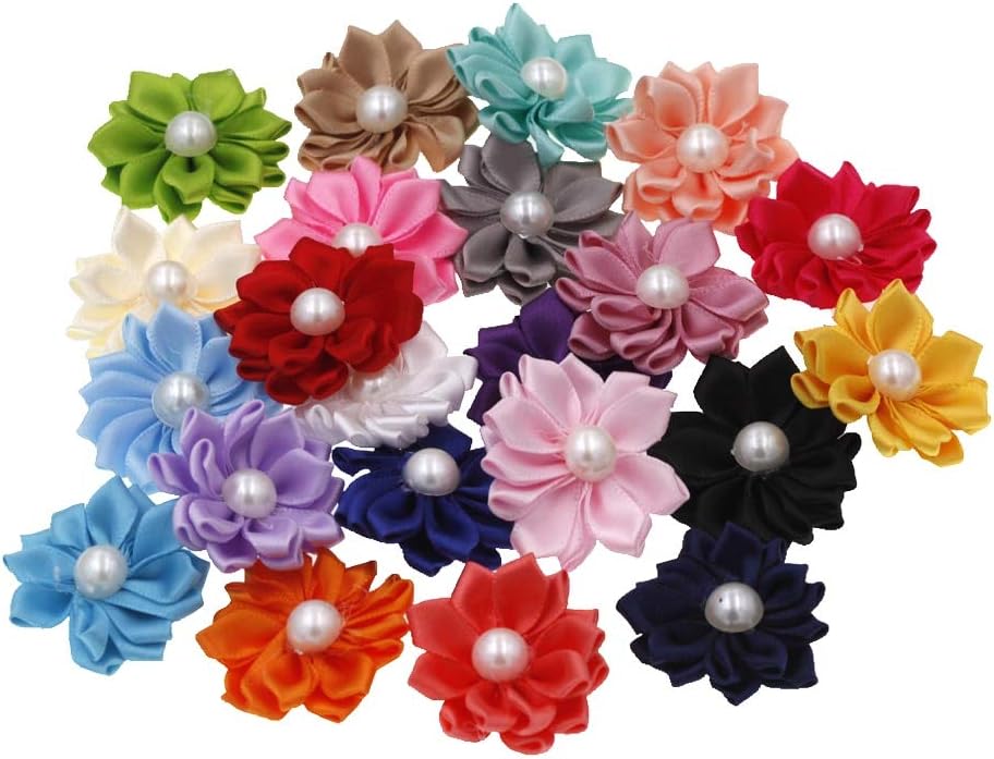 Ivory Artificial Flower Head Wedding Decoration 20pcs