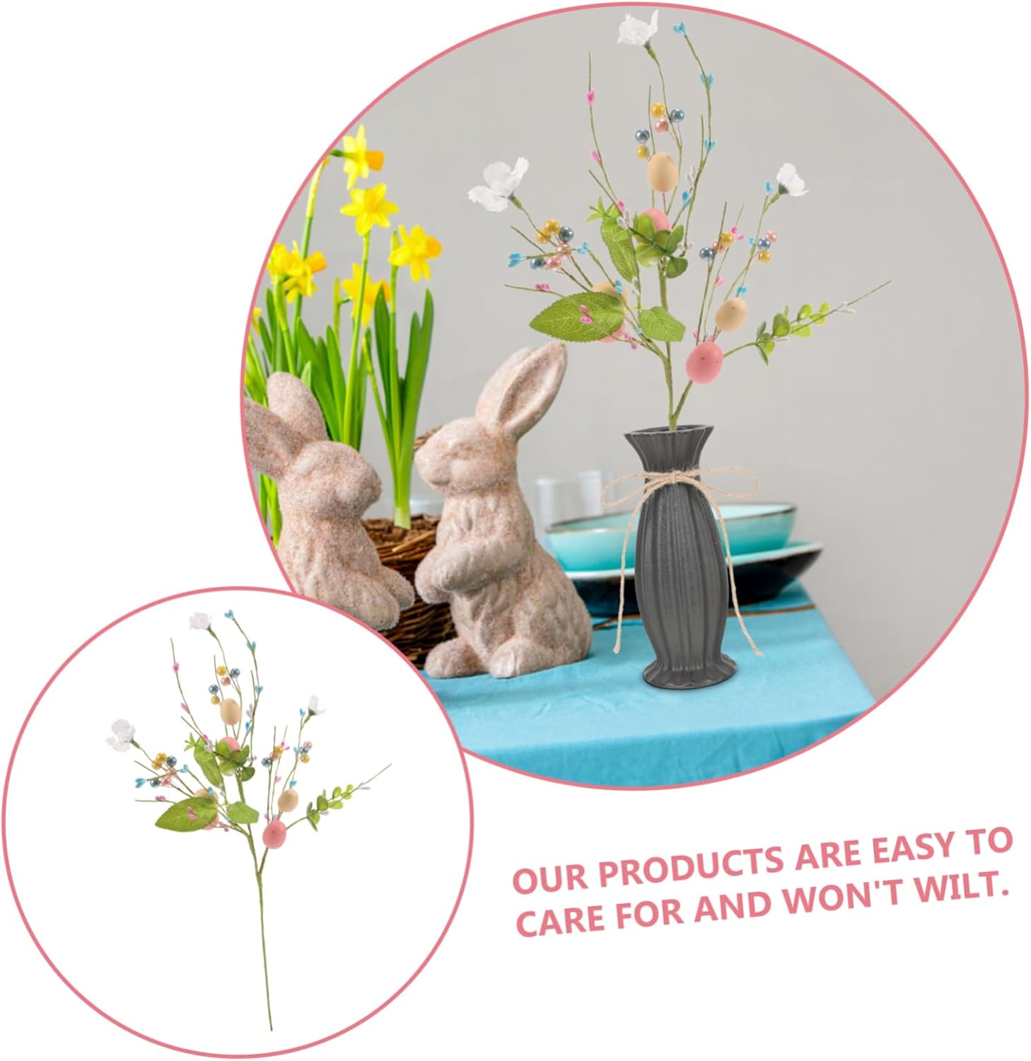 Easter Egg Decoration Artificial Flower Branches