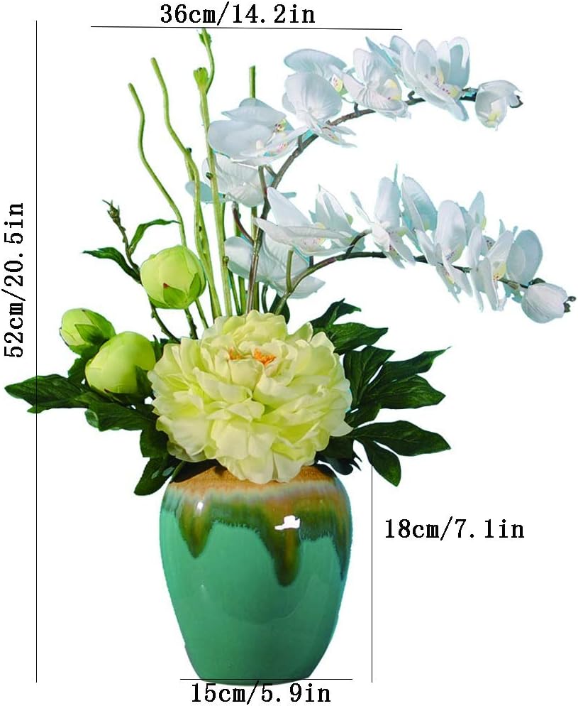 Artificial Phalaenopsis Peony Bonsai Bouquet Decor