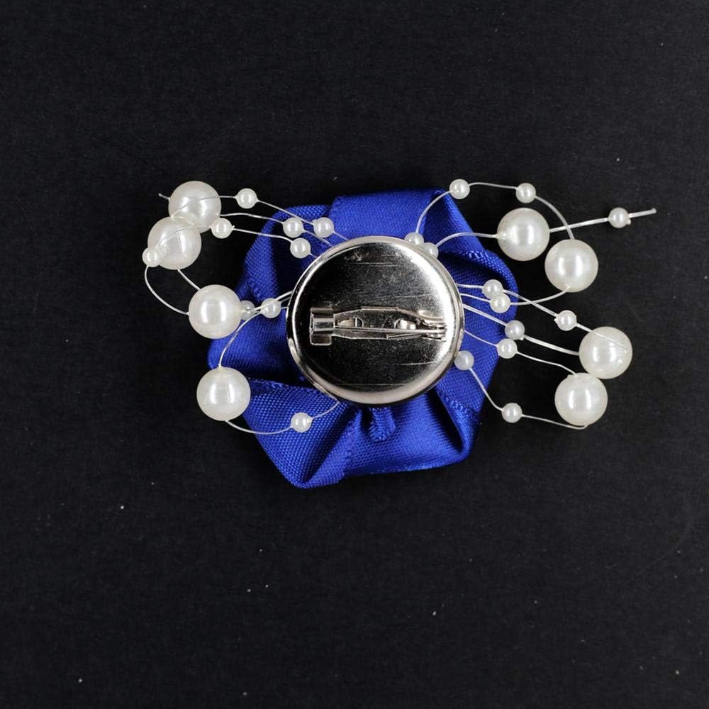 Banlardk Ivory Artificial Flower Buttonhole for Men Wedding Groom Boutonniere