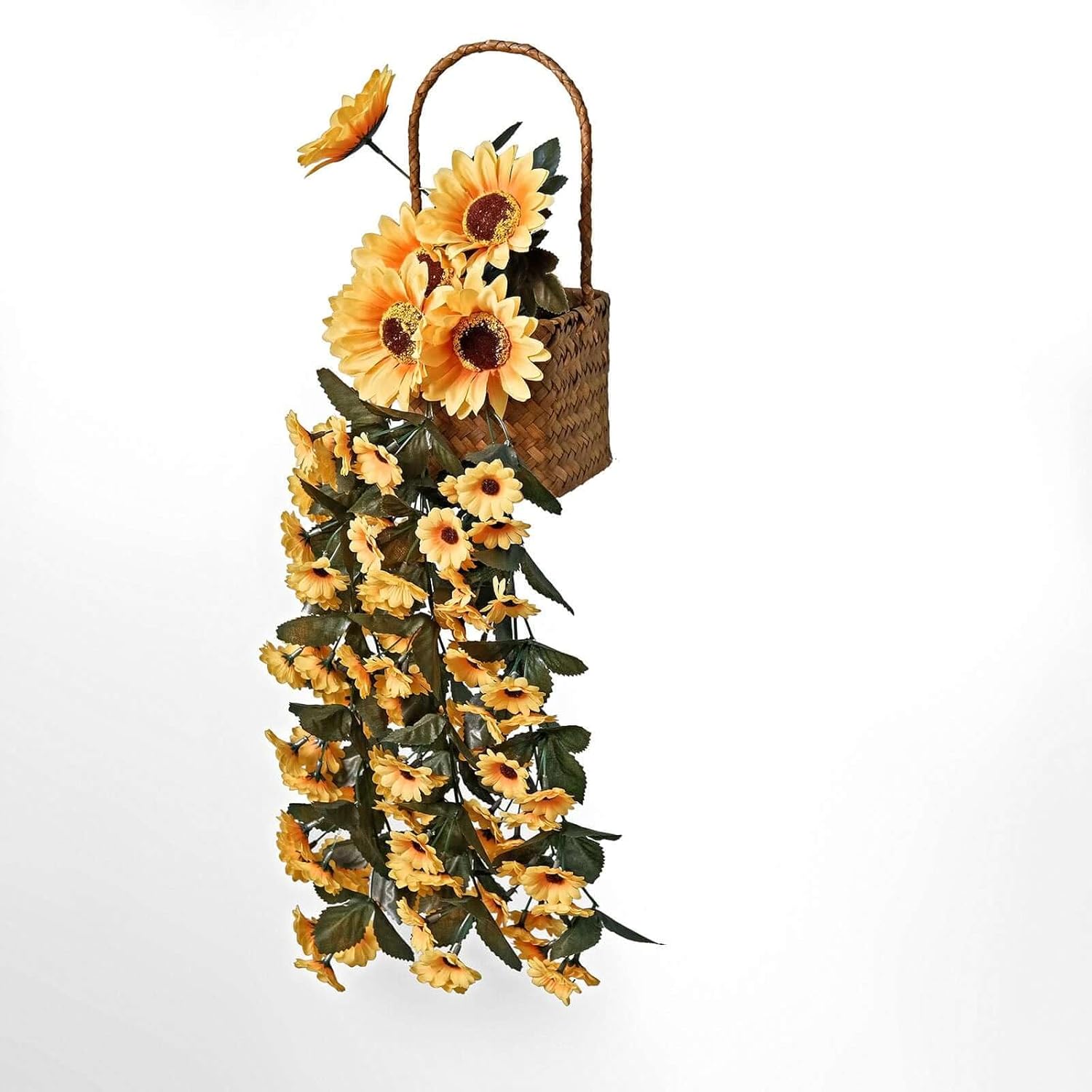 Efavormart 22 Inch Artificial Sunflower Vine Bush Decor