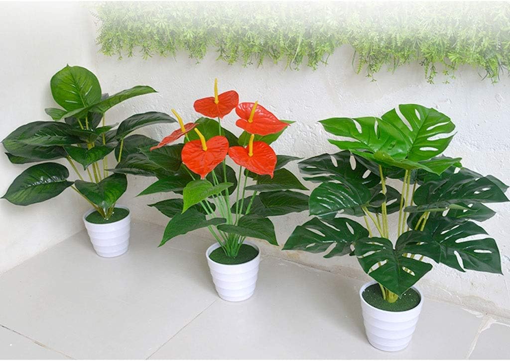 Vivid Artificial Green Plant with Decorative Pot for Home