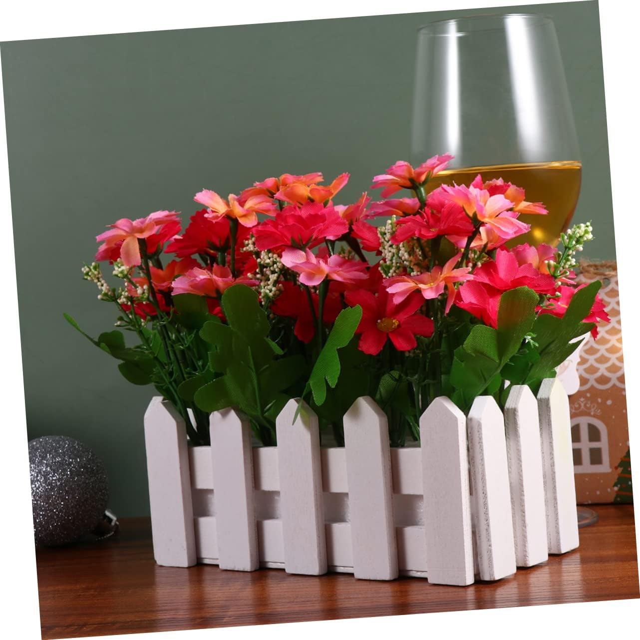 Lifelike Artificial Daisy Flower Vase for Home Decor