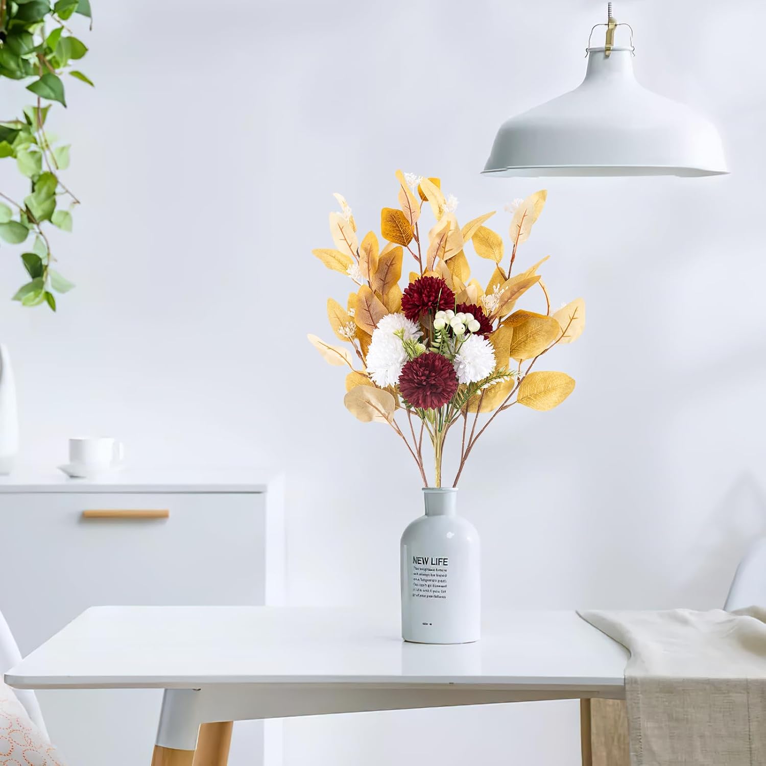GOSTADY Artificial Chrysanthemum Flowers with Real Touch Stems