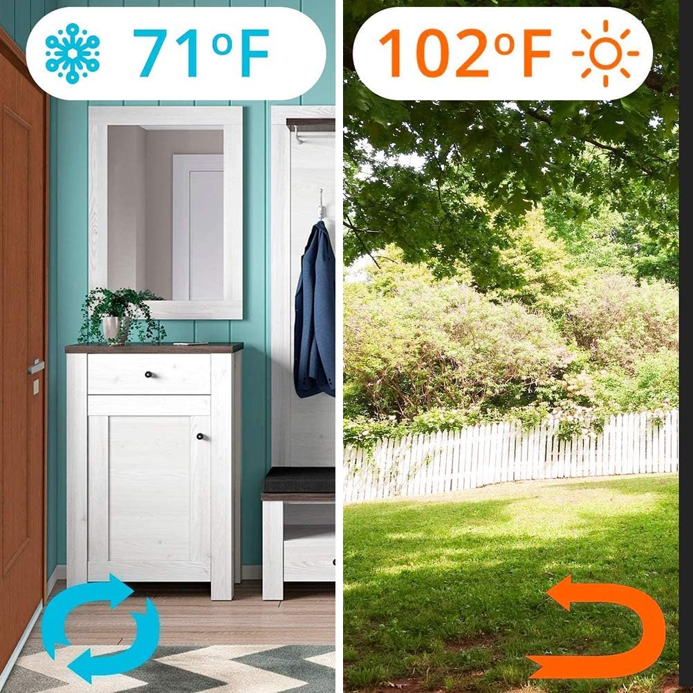 YEmirth 2 Pack Door Draft Stopper Brown 2in39in