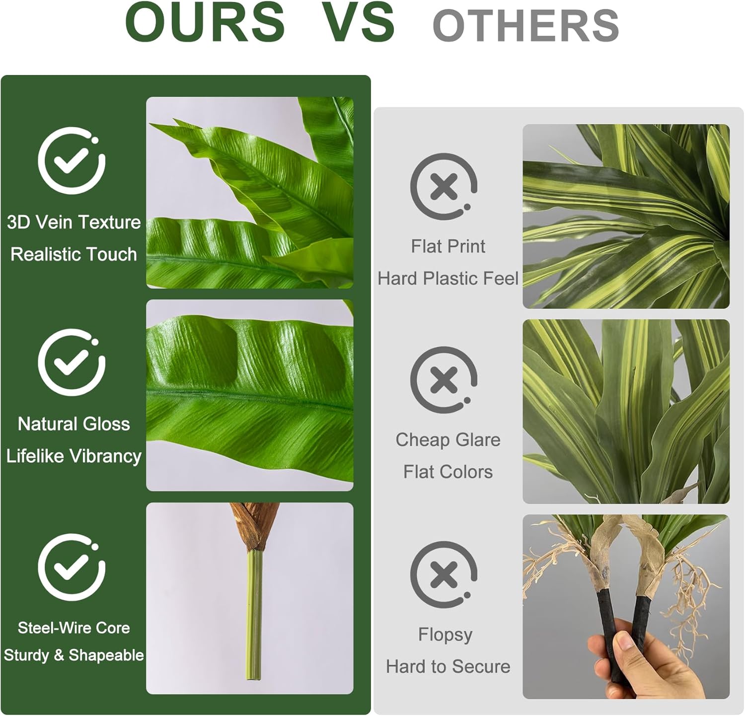 4 Pcs Artificial Greenery Stems for Home Decor