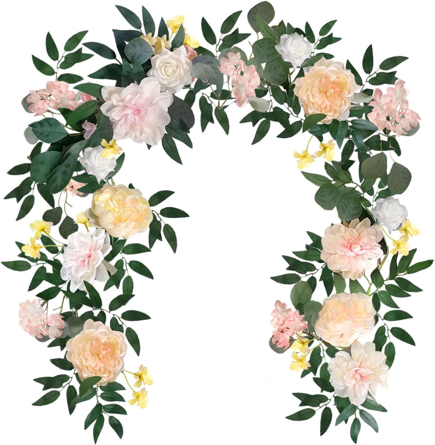 Floral Garland 6 Peony Rose Wedding Decor