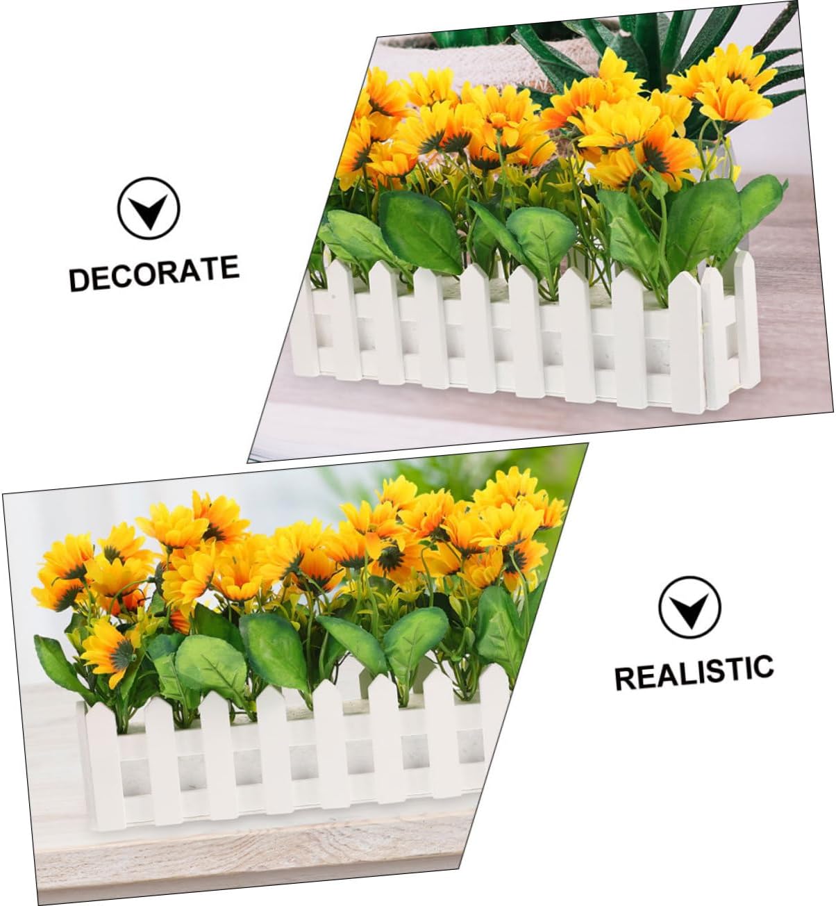 White Artificial Sunflower Flower Arrangement