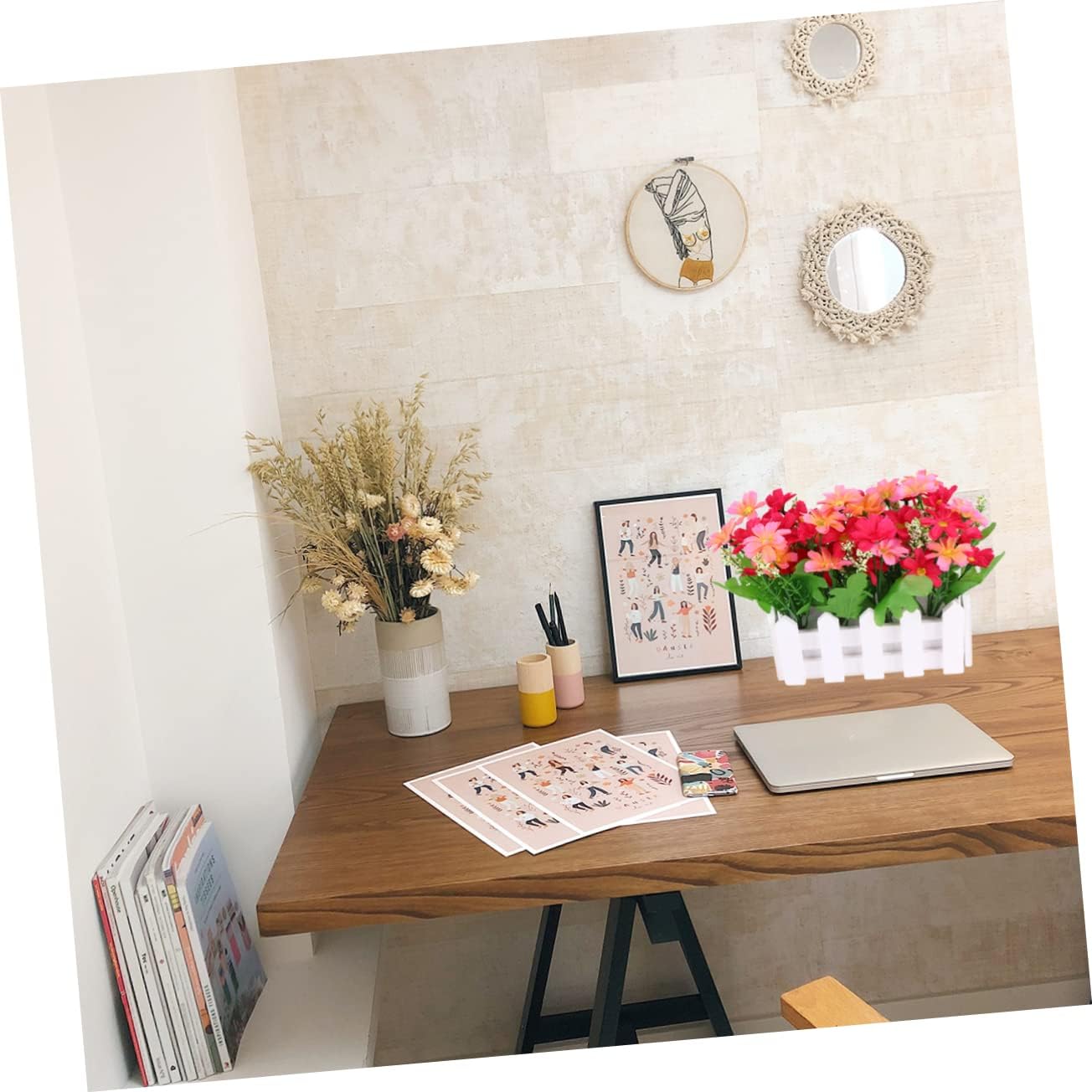 Lifelike Artificial Daisy Flower Vase for Home Decor