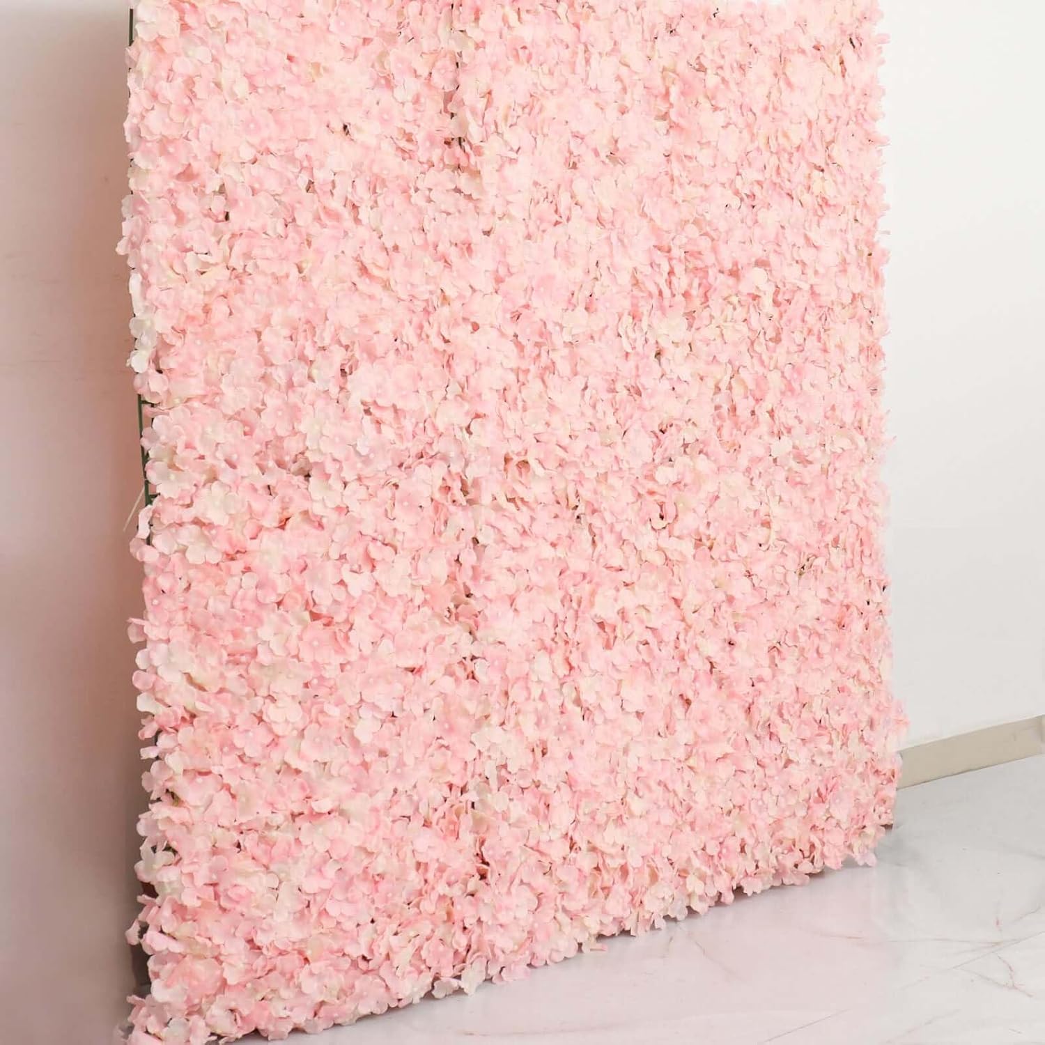 Efavormart 4 Piece Blush Silk Hydrangea Flower Decor Mat